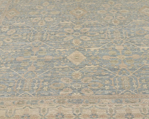 6x8 Chobi Fine Quality Gray Afghan Hand Knotted Wool Area Rug